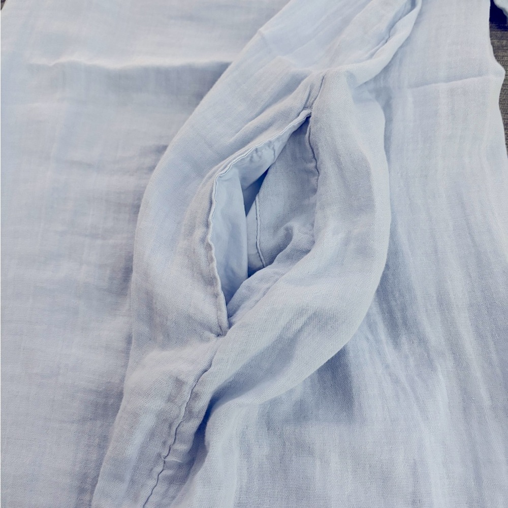 Old Navy Light Blue Ruffled Top - Picture 2 of 3